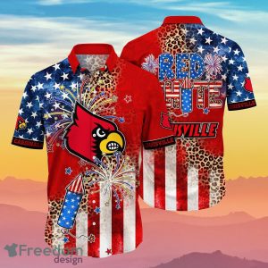 Louisville Cardinals NCAA2 Hawaiian Shirt 4th Of July Independence Day Ideal Gift For Men And Women Fans