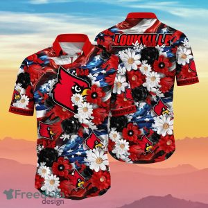 Louisville Cardinals NCAA2 Hawaiian Shirt 4th Of July Independence Day Special Gift For Men And Women Fans