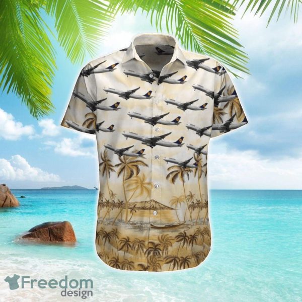 Lufthansa Airbus A340-300 Hawaiian Shirt Beach Shirt Summer Holiday Gift