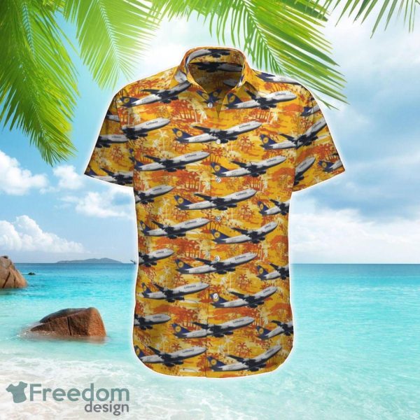 Lufthansa Boeing 747-400 Hawaiian Shirt Beach Shirt Summer Holiday Gift
