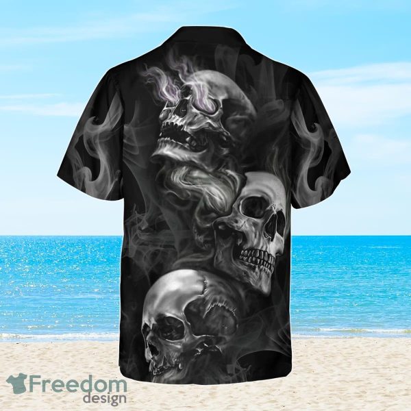 Luxury Skull Smoke Hawaiian Shirt Best Gift For Men And Women