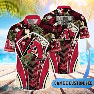 MLB Arizona Diamondbacks Hawaiian Shirt Flower Summer Tropical Aloha Shirt