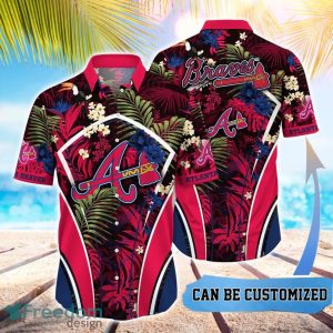 MLB Atlanta Braves Hawaiian Shirt Flower Summer Tropical Aloha Shirt