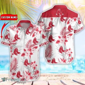 MLB Boston Red Sox Hawaiian Shirt Flower Baseball Aloha Shirt