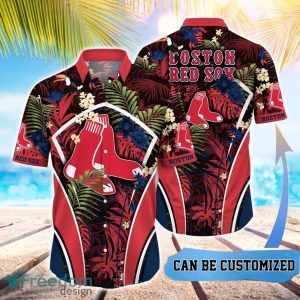 MLB Boston Red Sox Hawaiian Shirt Flower Summer Tropical Aloha Shirt