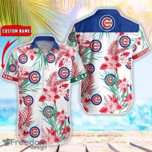 MLB Chicago Cubs Hawaiian Shirt Flower Baseball Shirt For Fans
