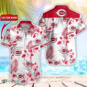 MLB Cincinnati Reds Hawaiian Shirt Flower Baseball Aloha Shirt