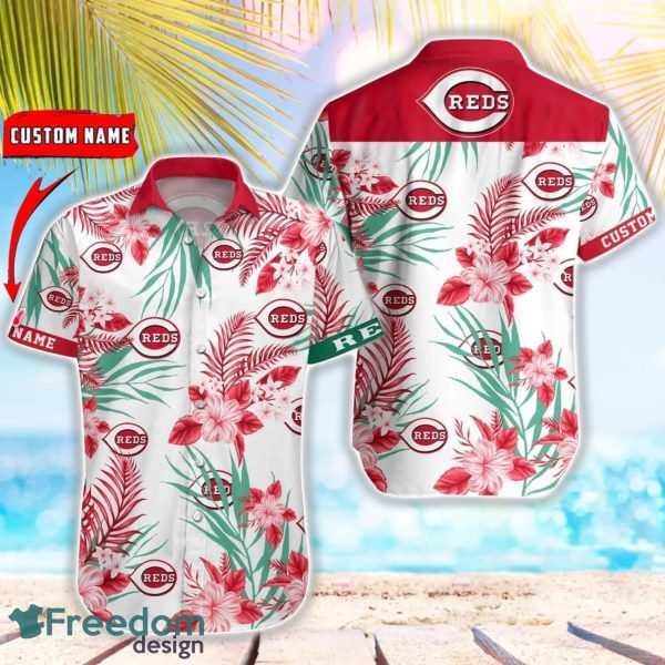 MLB Cincinnati Reds Hawaiian Shirt Flower Baseball Shirt For Fans