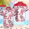 MLB Cleveland Indians Hawaiian Shirt Flower Baseball Aloha Shirt