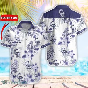 MLB Colorado Rockies Hawaiian Shirt Flower Baseball Aloha Shirt