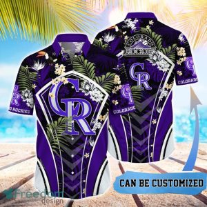 MLB Colorado Rockies Hawaiian Shirt Flower Summer Tropical Aloha Shirt