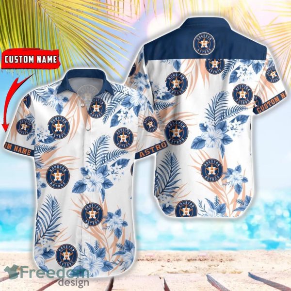 MLB Houston Astros Hawaiian Shirt Flower Baseball Aloha Shirt