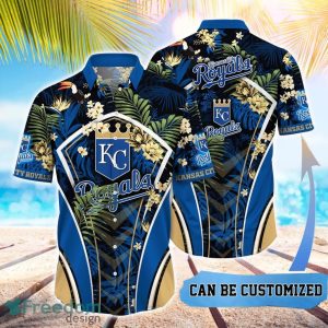 MLB Kansas City Royals Hawaiian Shirt Flower Summer Tropical Aloha Shirt