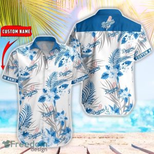 MLB Los Angeles Dodgers Hawaiian Shirt Flower Baseball Aloha Shirt