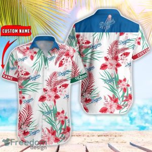 MLB Los Angeles Dodgers Hawaiian Shirt Flower Baseball Shirt For Fans