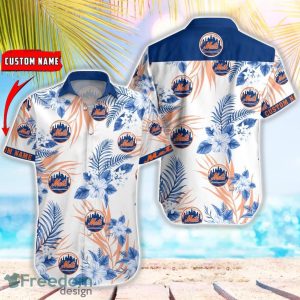 MLB New York Mets Hawaiian Shirt Flower Baseball Aloha Shirt