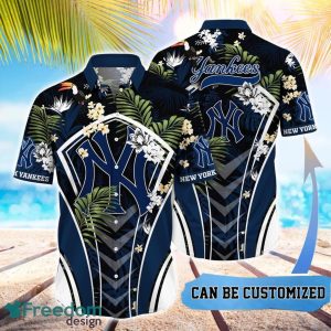MLB New York Yankees Hawaiian Shirt Flower Summer Tropical Aloha Shirt
