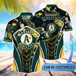 MLB Oakland Athletics Hawaiian Shirt Flower Summer Tropical Aloha Shirt