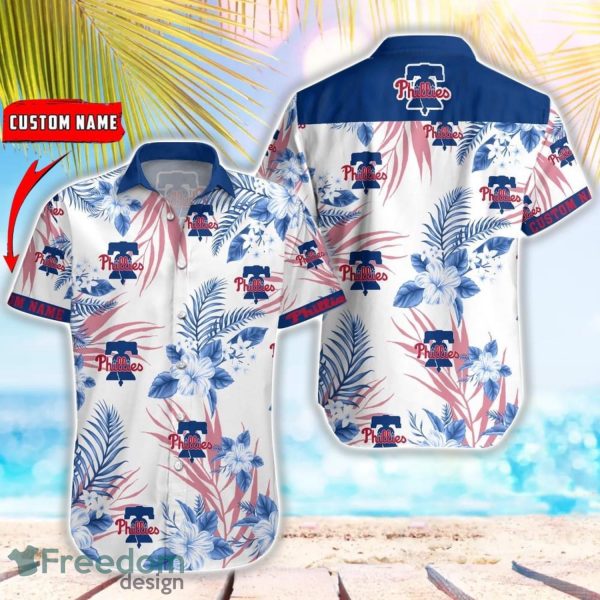 MLB Philadelphia Phillies Hawaiian Shirt Flower Baseball Aloha Shirt