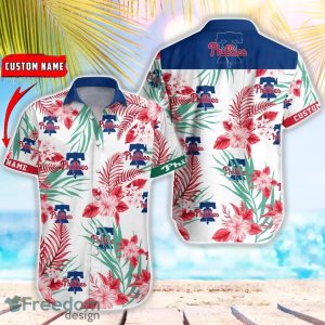 MLB Philadelphia Phillies Hawaiian Shirt Flower Baseball Shirt For Fans