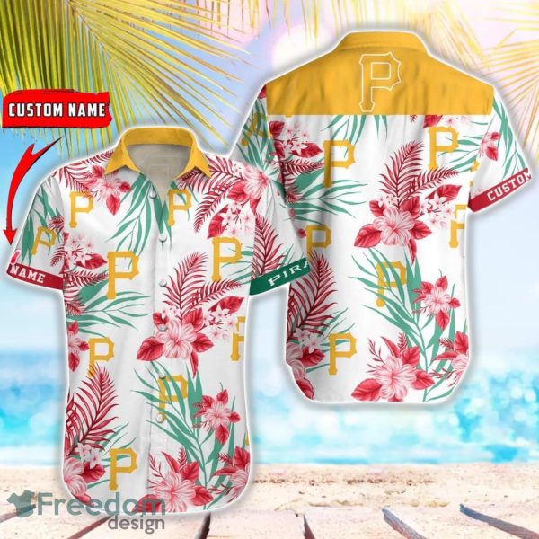 MLB Pittsburgh Pirates Hawaiian Shirt Flower Baseball Shirt For Fans