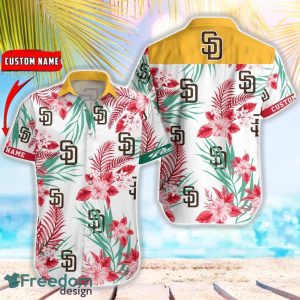 MLB San Diego Padres Hawaiian Shirt Flower Baseball Shirt For Fans