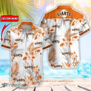 MLB San Francisco Giants Hawaiian Shirt Flower Baseball Aloha Shirt