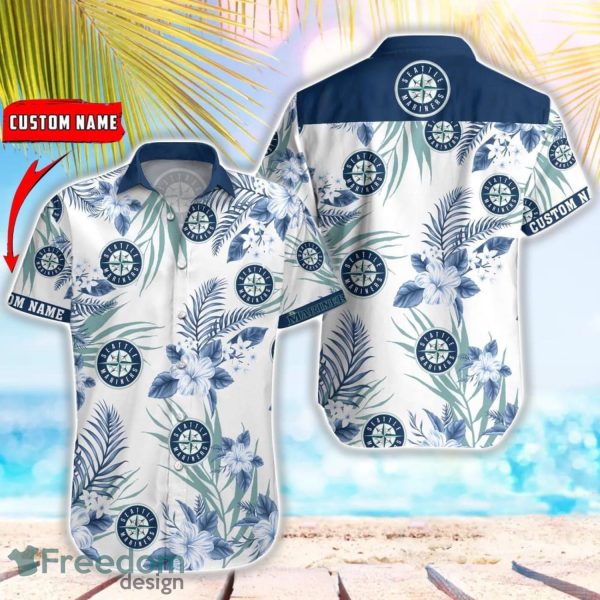 MLB Seattle Mariners Hawaiian Shirt Flower Baseball Aloha Shirt