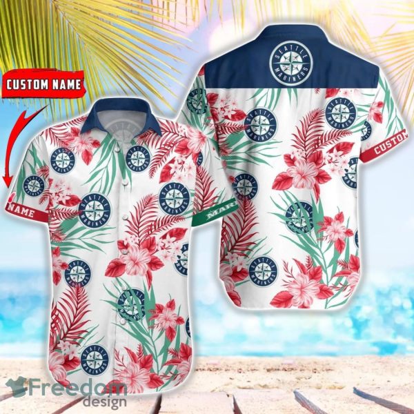 MLB Seattle Mariners Hawaiian Shirt Flower Baseball Shirt For Fans