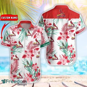 MLB St Louis Cardinals Hawaiian Shirt Flower Baseball Shirt For Fans