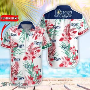 MLB Tampa Bay Rays Hawaiian Shirt Flower Baseball Shirt For Fans