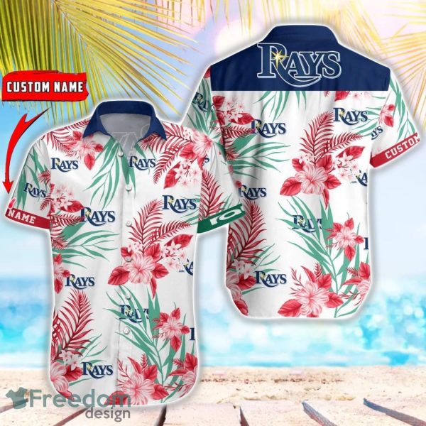 MLB Tampa Bay Rays Hawaiian Shirt Flower Baseball Shirt For Fans