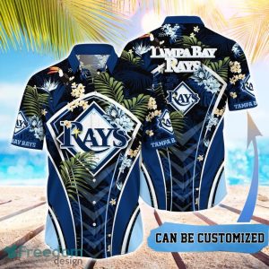 MLB Tampa Bay Rays Hawaiian Shirt Flower Summer Tropical Aloha Shirt