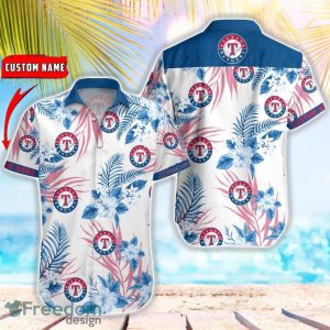 MLB Texas Rangers Hawaiian Shirt Flower Baseball Aloha Shirt