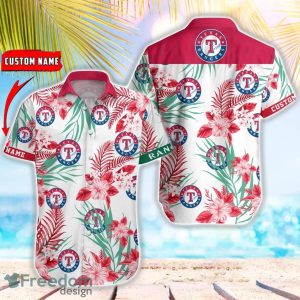 MLB Texas Rangers Hawaiian Shirt Flower Baseball Shirt For Fans