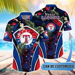 MLB Texas Rangers Hawaiian Shirt Flower Summer Tropical Aloha Shirt