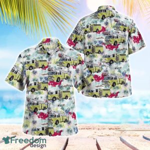 Maine Lewiston Fire Department Tropical 3D Hawaiian Shirt Gift For Summer
