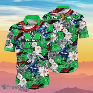Marshall Thundering Herd NCAA3 Hawaiian Shirt 4th Of July Independence Day Special Gift For Men And Women Fans