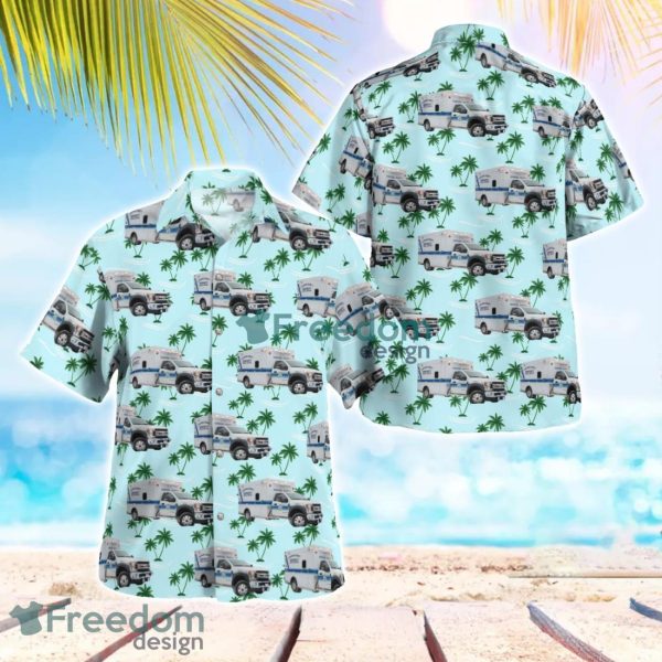 Maryland Harford County EMS Ambulance Hawaiian Shirt Gift For Summer Vacation