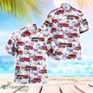 Maryland North Beach Volunteer Fire Department Christmas Tropical 3D Hawaiian Shirt Gift For Summer