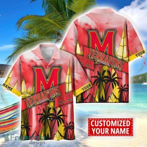 Maryland Terrapins Hawaii Shirt Custom Name Sports Team Beach Shirt
