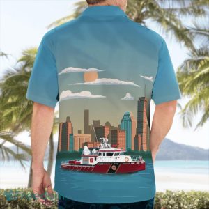 Boston Fire Department Marine 1 John S. Damrell Fireboat Hawaiian Shirt Men Women Beach Shirt