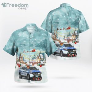 Massachusetts Boston Police Department Ford Police Interceptor Utility Christmas Hawaiian Shirt