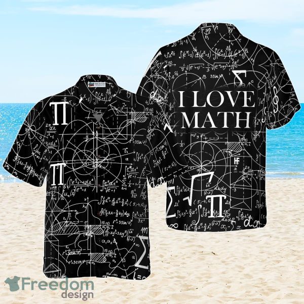 Math Lover Seamless Pattern Hawaiian Shirt Best Gift For Men And Women