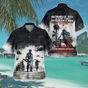 Memorial Day American Veteran Hawaiian Shirt Aloha Shirt For Men Women