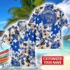 Memphis Tigers Aloha 3D Hawaiian Shirt Flower Sport Team Beach Shirt Custom Name