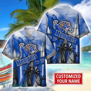 Memphis Tigers Hawaii Shirt Custom Name Sports Team Beach Shirt