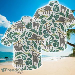 Mens Sloth Hawaiian Shirt Gift For Fans