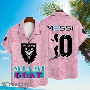 Messi Goat Inter Miami Pattern Hawaiian Shirt For Real Fans