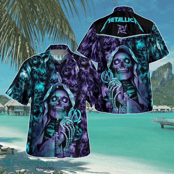 Metallica Skull Hawaii Shirt Aloha Shirt For Men Women